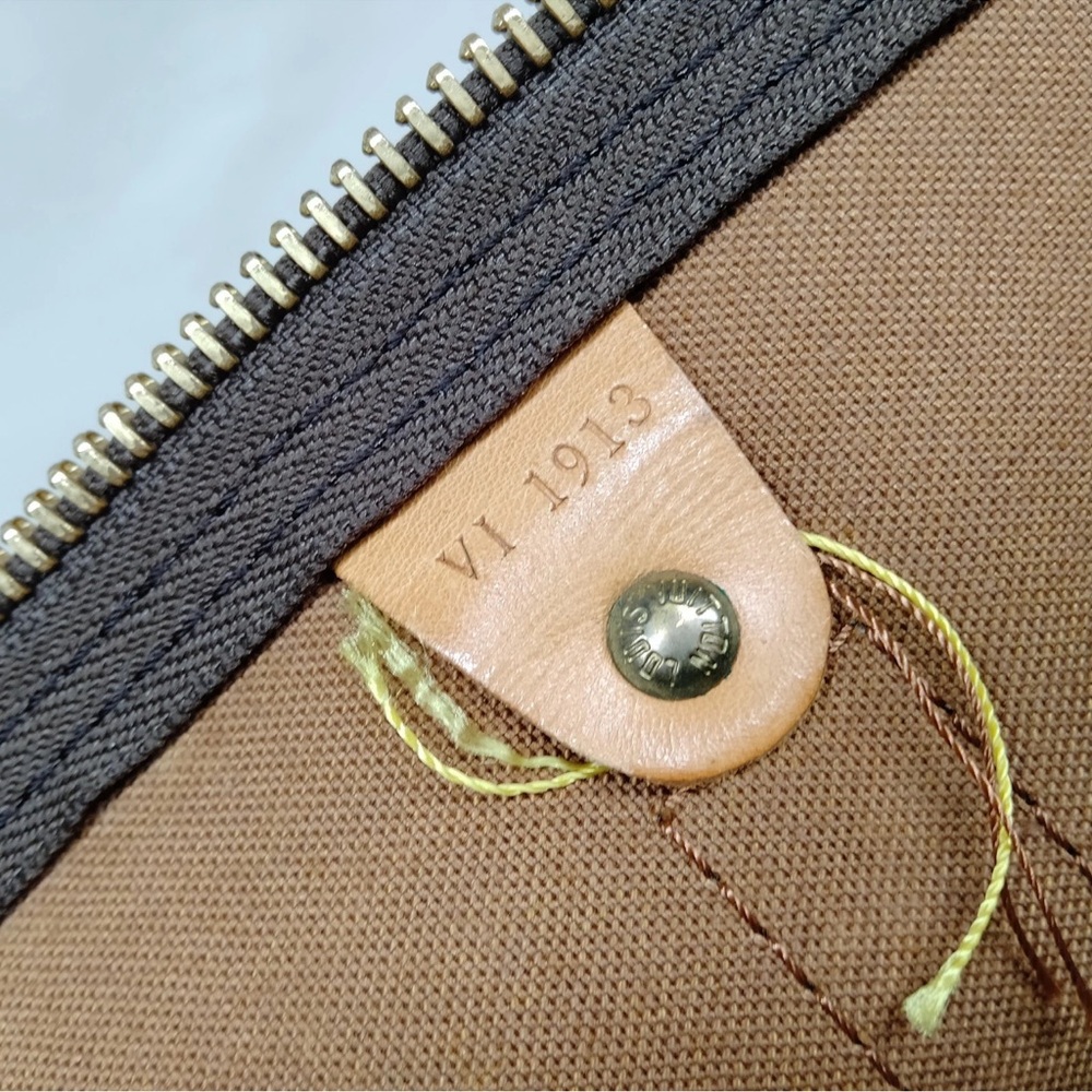 Louis Vuitton Monogram Canvas Brown with Tan Travel Duffle Bag - Picture 9 of 9